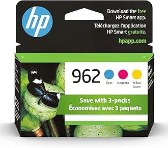 962 Cyan, Magenta & Yellow Ink Cartridges, 3 Cartridges (3YP00AN)