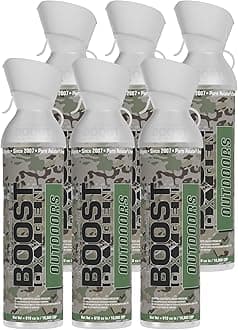 Large Outdoors Natural Aroma 10 Liter Canister | Respiratory Support for Aerobic Recovery, Altitude, Performance and Health (6 Pack)