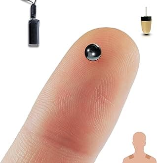 PingaOculto Spy Earpiece Bluetooth Wireless Earphones Invisible Hidden Mini Headset Exam Phone Microphone Adhesive Strips - Secret Earphone Micro Listening (Spy Earpiece Nano V8 + Vip Pro SuperMini)