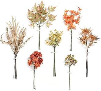 Serra Flora Artificial Greenery Stems Box Set,(Pack of 44pcs) with 7 Kinds of Faux Greenery Picks Filler for DIY Bridal Bouquets Wedding Floral Arrangement Table Centerpieces