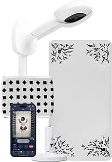 Nanit Pro Baby Sleep Monitoring System - Newborn Baby Essential Bundles Track Infant Sleep and Breathing Motion, 2-Way Audio, Sound & Motion Alerts, Night Vision