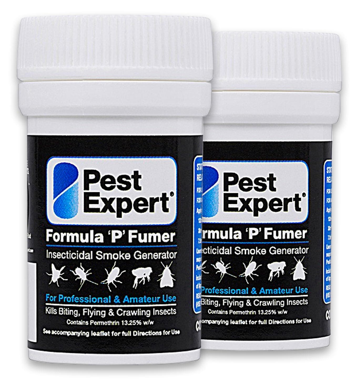 Cluster fly Killer Smoke Bombs 2 x 3.5g - Formula 'P' Cluster Fly Fumers from Pest Expert (HSE approved and tested – professional strength product)