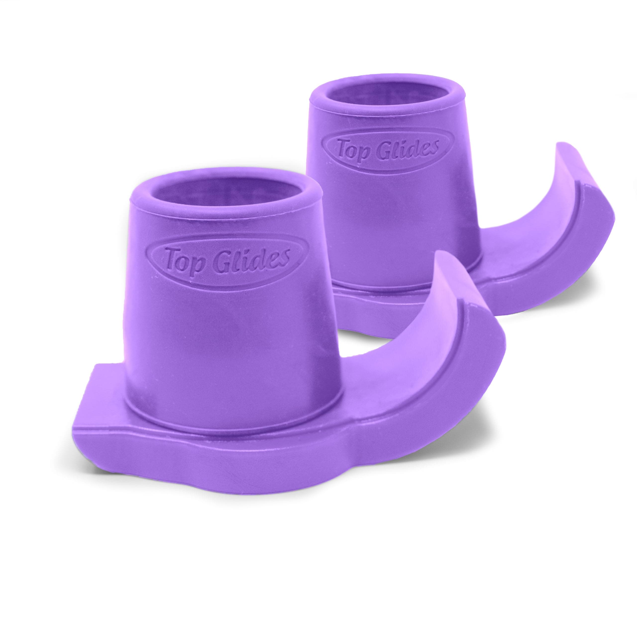 Top Glides DuraSki Extra Durable Walker Glide Skis for 1 1/8 Inch Tubes (Purple)