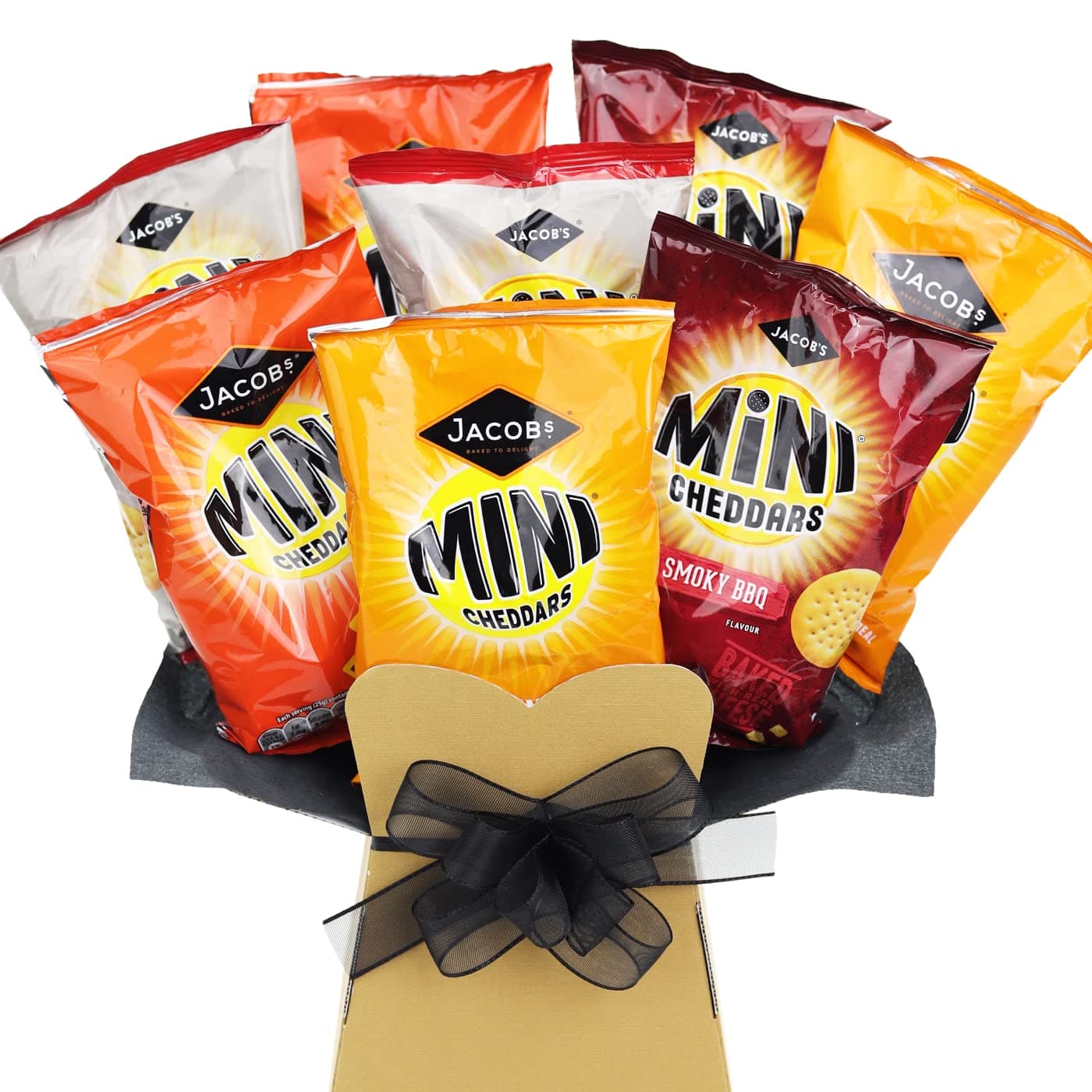 Jacobs Mini Cheddars Crisps Snack Bouquet - British Pub Hamper Gift