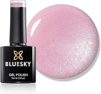 Gel Nail Polish, Grapefruit Sparkle 80546, Light Pink, 10 ml Long Lasting, Chip Resistant, 10 ml (Requires Drying Under UV LED Lamp)