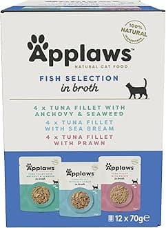 Cat Pouch Fish Food (12 Pack) (2.47oz) (May Vary)