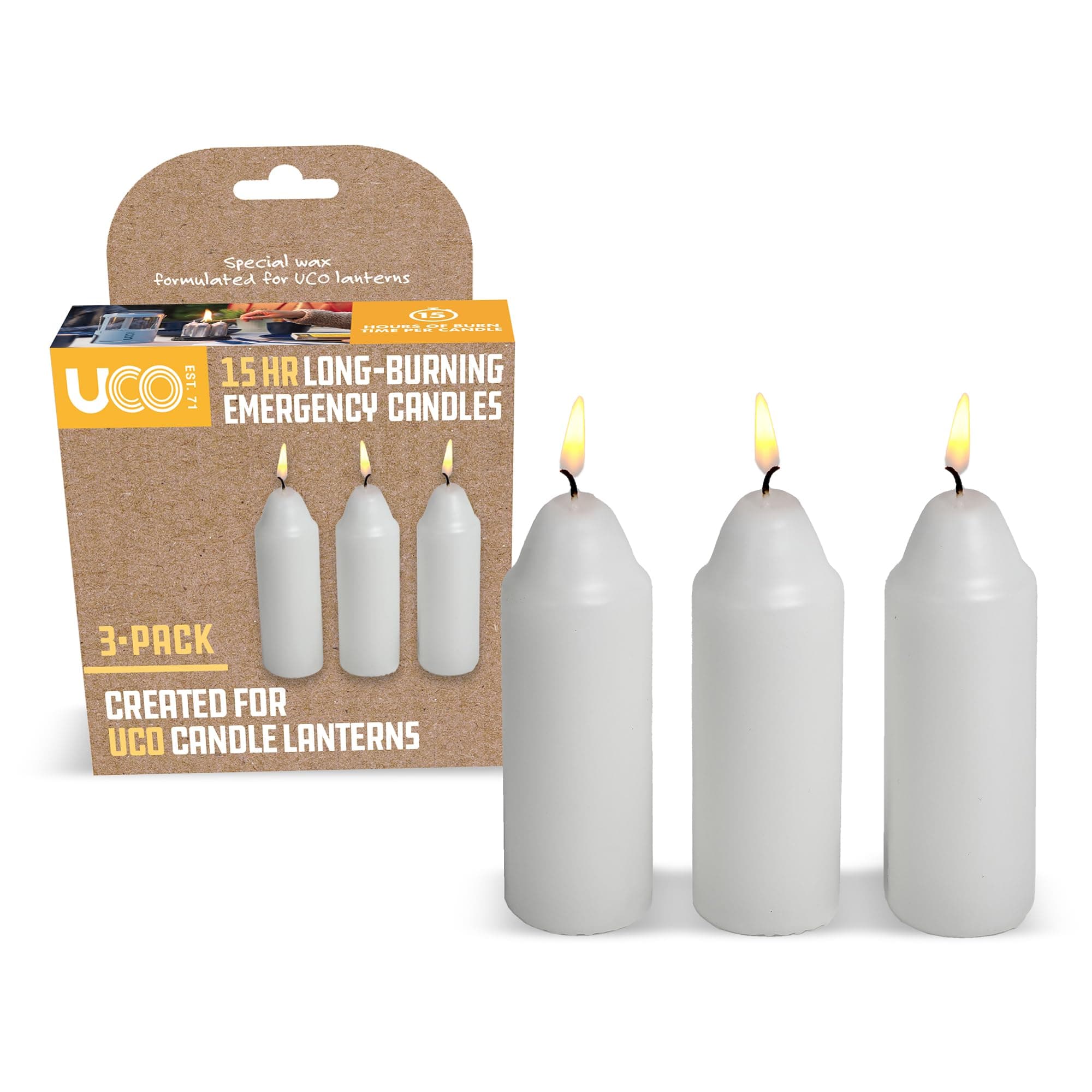 Original Regular Candle (Pack of 3) - White