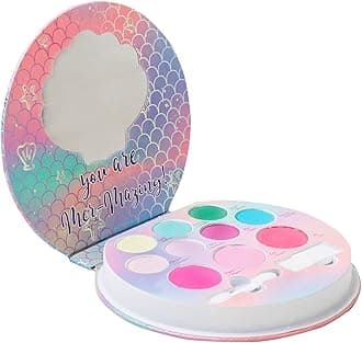 Lip Smacker Sparkle & Shine Eyeshadow Makeup Palette, Mermaid Palette Shimmer | Christmas Make Up Collection | Holiday Present | Gift for Girls