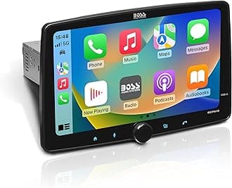 BOSS Audio Systems BCPA12 Single Din Car Stereo - Apple CarPlay, Android Auto, 12 Inch Touchscreen, Bluetooth, No DVD CD Player, Radio Receiver