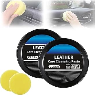 Leader Cleaning and Care Cream & Cleaning Paste for Leather Care,Leather Care Cleaning Paste,Car Leather Conditioner Oil Paste,Automotive Interior Leather Cleaning Cream,Leather Luster Kit (2pcs)
