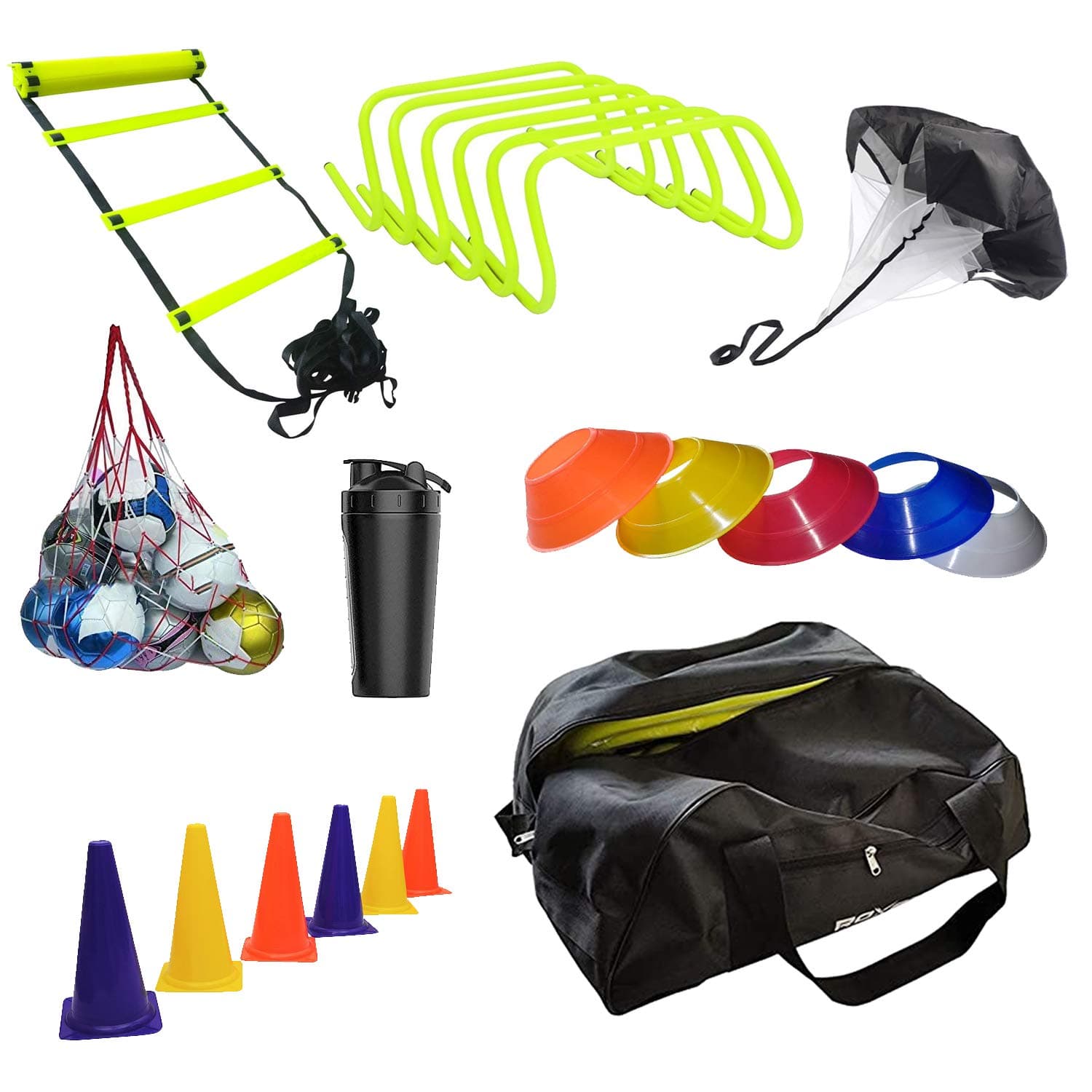 Pro Plastic Football Training Kit, Size Small, (Multicolor)