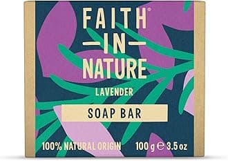 Faith In Nature Natural Lavender Hand Soap Bar, Relaxing, Vegan & Cruelty Free, No SLS or Parabens, 100g