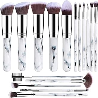 Makeup Brushes Makeup Brush Set, BESTOPE PRO Makeup Brushes Kit, 16Pcs Professional Makeup Brush Set for Eye and Face, Foundation Powder Concealers Blush Eyeshadow Brush Make UP Brushes Kit MarbleGlobal Recycled StandardGlobal Recycled StandardGlobal Recycled Standard
