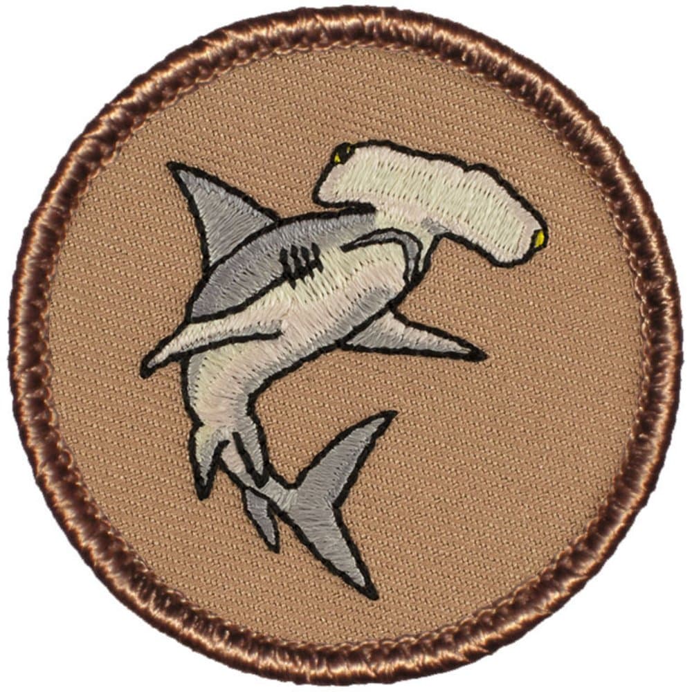 Hammerhead Shark Patrol Patch - 2" Round!