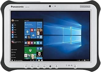 Toughbook Panasonic G1, FZ-G1 MK4 Intel Core i5-6300U 2.4GHz, 10.1" Multi Touch, Digitizer, 256GB SSD, 8GB, LAN Port, WiFi, Bluetooth, Webcam, Rear Camera, TPM 2.0, Windows 10 Pro (Renewed)