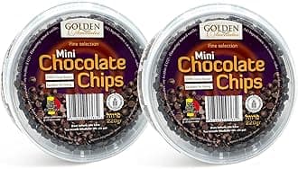 Mini Chocolate Chips - Pack of 2 x 220G - Made with 100% Cocoa Butter and Real Belgian Chocolate - Kosher Certified Chocolate Chips - Perfect Chocolate Sweets for Baking and Variety of Recipes