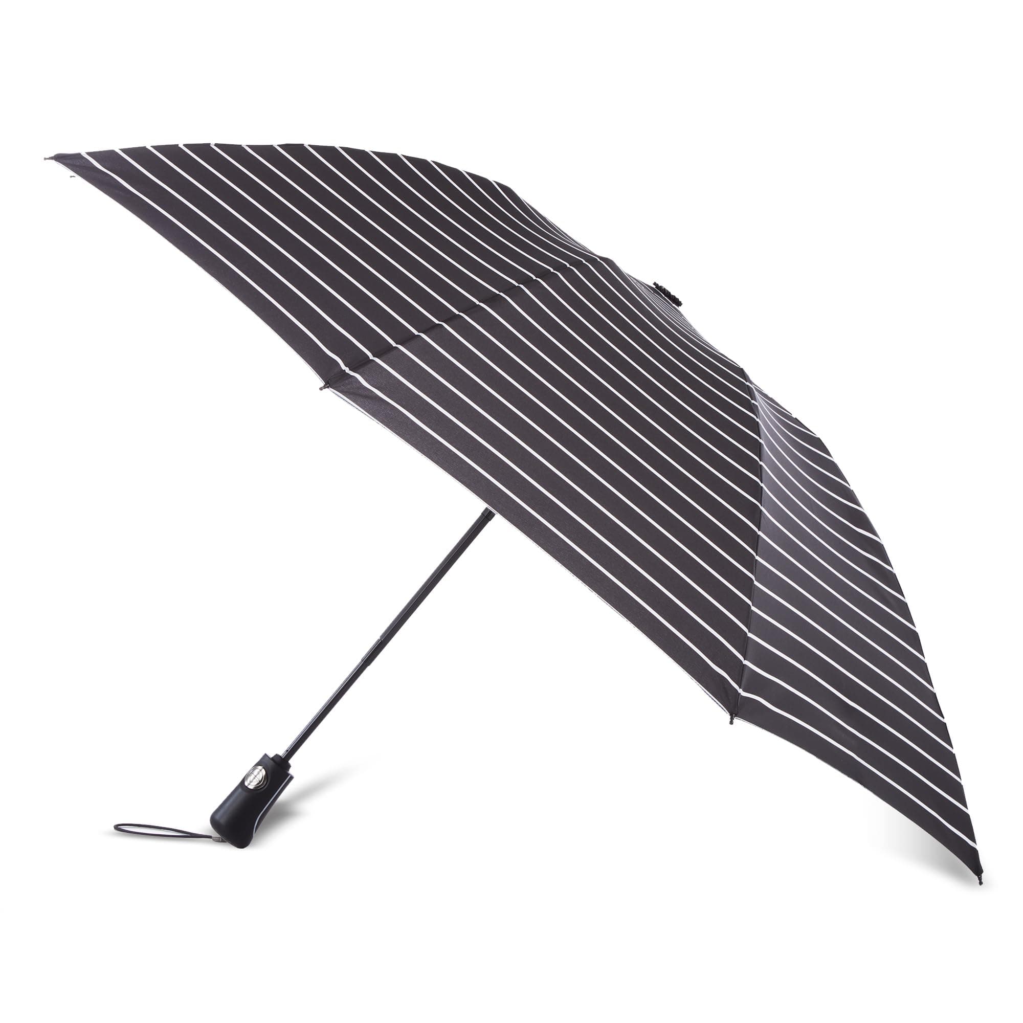 totesReverse Close Folding Inbrella with Auto Open Close and Compact, Windproof Design, Black