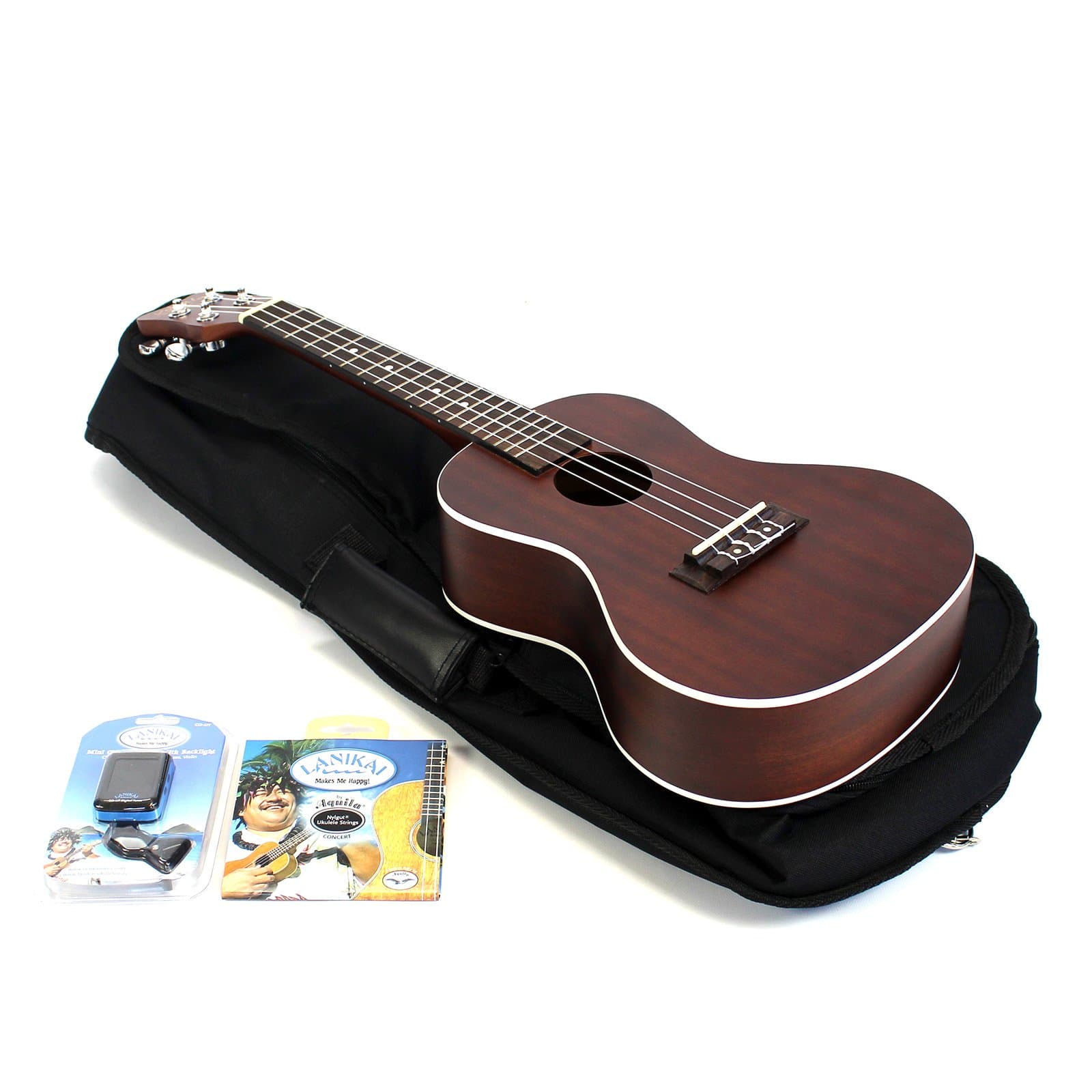 Kohala Concert Size Ukulele Guitar + Case + Tuner + Strings