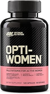 (ON) Opti-Women, Vitamin C, Zinc and D for Immune Support Women's Daily Multivitamin Supplement Capsules with 23 Vitamins & Minerals/ 600 Mcgs Folic Acid/ 18 Mgs Iron - 120 Capsules