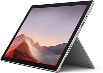 2019 Microsoft Surface Pro 7 with Intel Core i7 (12.3-inch, 16GB RAM, 256GB SSD) Platinum (Renewed)