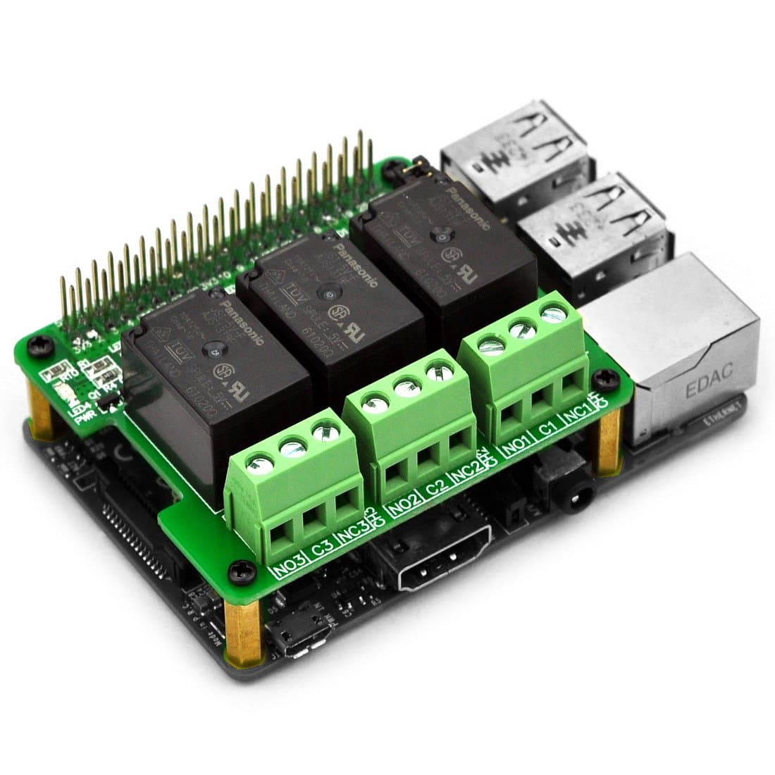 RPi Power Relay Board Expansion Module for Raspberry Pi A+ 3A+ B+ 2B 3B 3B+ 4B