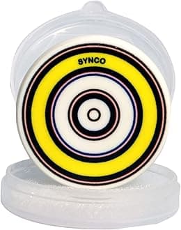 Synco Carrom Striker Professional 15g with Special case, Assorted Color, 1pcs (Gem)