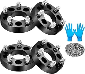 BDFHYK 5x4.5 to 5x5 Wheel Spacers 1.25 inch Wheel Spacer with Compatible with Jeep JK WK WJ XK Wheels on TJ YJ KK SJ XJ MJ, Forged 5 Lug Wheel Adapters 71.5 mm Hub Bore, Set of 4