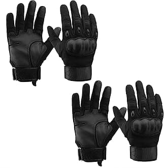 Cierto Motorcycle Gloves for Men and Women: Touch Screen Tactical Gloves with Full Finger Breathable Hard Knuckle & Adjustable Wrist for BMX ATV MTB Riding, Motocross, Road Racing, Cycling, Climbing