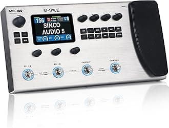 MK-300 Guitar Multi-Effects Pedal with 3.5'' LCD Screen, 320+ Effects,100 Cabs, 301.7s Looper, 128 Drum Machine,120 Amp Modeling, ANN Modelling Technology, USB,XLR and MIDI Support.