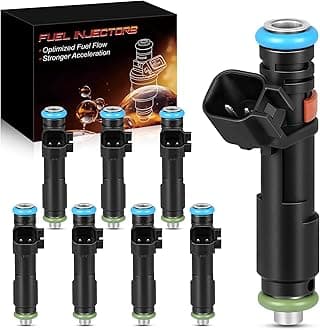 FJ817 5.4L Fuel Injectors Fit For:-Ford F150 F250/F350 Super Duty Expedition Lobo 2005 2006 2007, For:-Lincoln Navigator Mark LT 2005 2006 2007, 5C3Z9F593DA 8S4Z9F593A 5C3Z-DC (Set of 8)