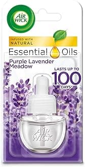 Air Wick Essential Oils Plug In Refill Air Freshener Purple Lavender Meadow, 19ml