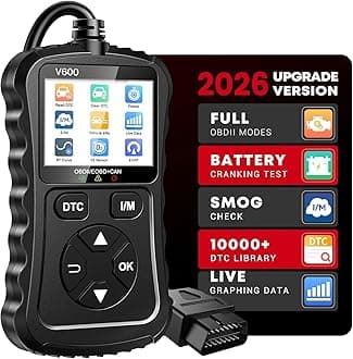 OBD2 Scanner Car Code Reader Support Voltage Test Plug and Play Fixd Car CAN Diagnostic Scan Tool Read and Clear Engine Error Codes for All OBDII Protocol Vehicles Since 1996（Black）