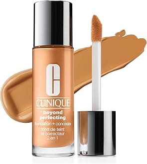 Clinique Beyond Perfecting Lightweight Liquid Foundation + Concealer For Dry Combination to Oily Skin Types | Full Coverage + Natural Matte Finish