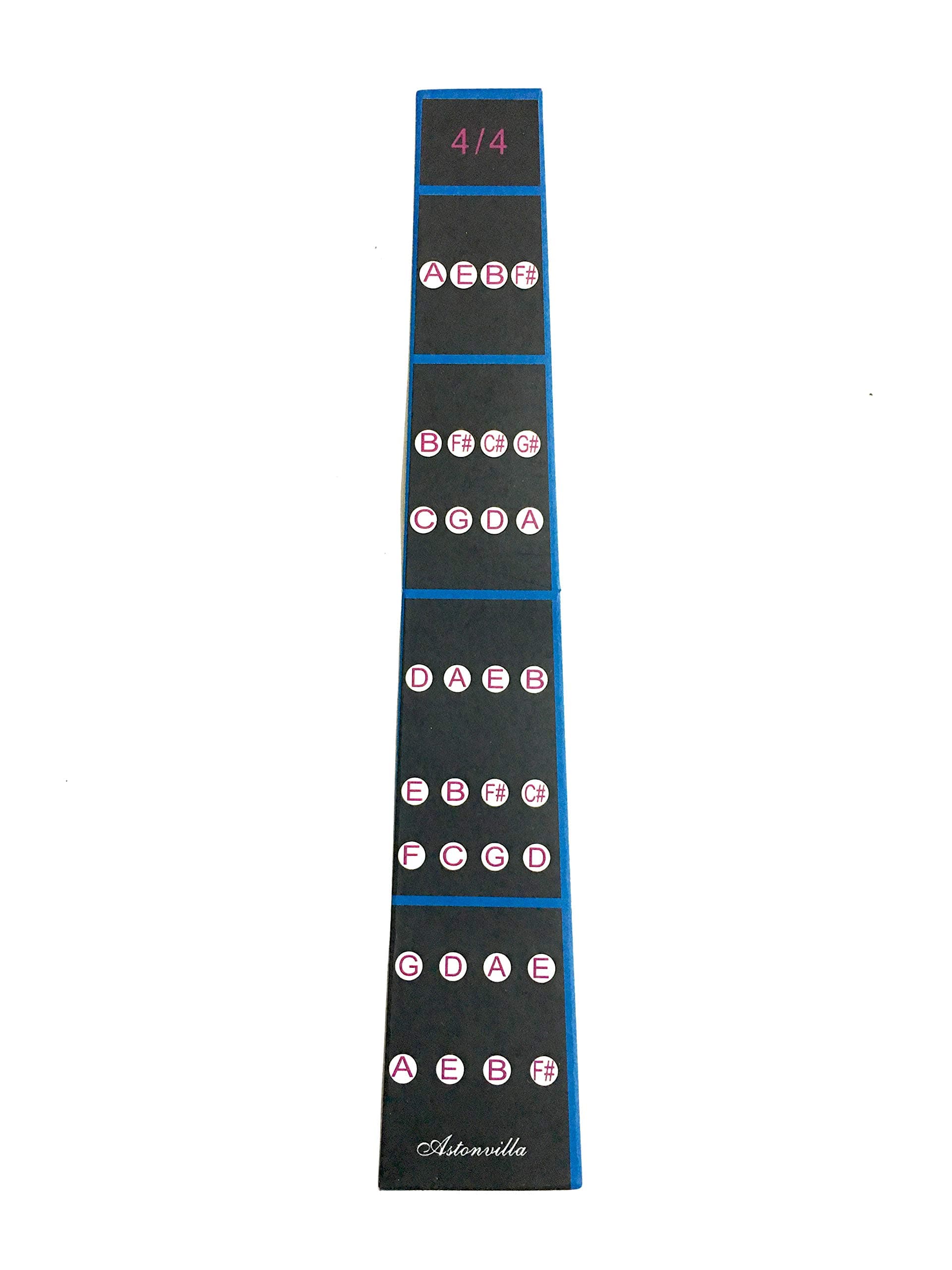 Bufferman Violin Fingerboard Intonation 4/4 Chart Sticker