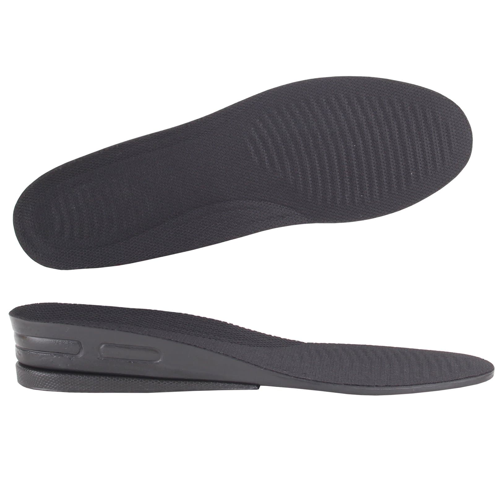 Y2C Women's 2-Layer Height Increase Elevator Shoes Insoles (Approx 1.3 inches) Black 6-9 and Random Gift