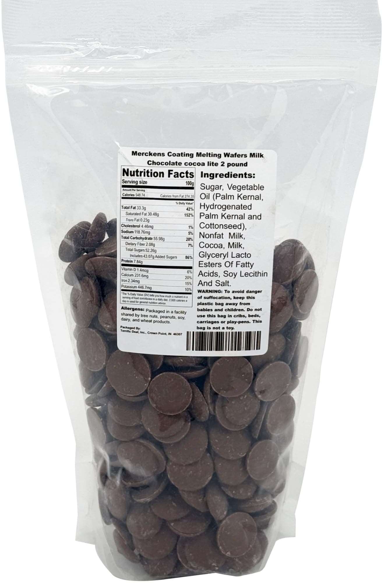 Merckens Milk Chocolate 2 Pounds