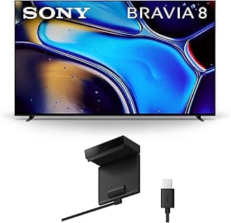 Sony 77 Inch OLED 4K Ultra HD TV BRAVIA 8 Smart Google TV with Dolby Vision HDR and Exclusive Features for PlayStation® 5 (K-77XR80), 2024 Model BRAVIA CAM (CMU-BC1)