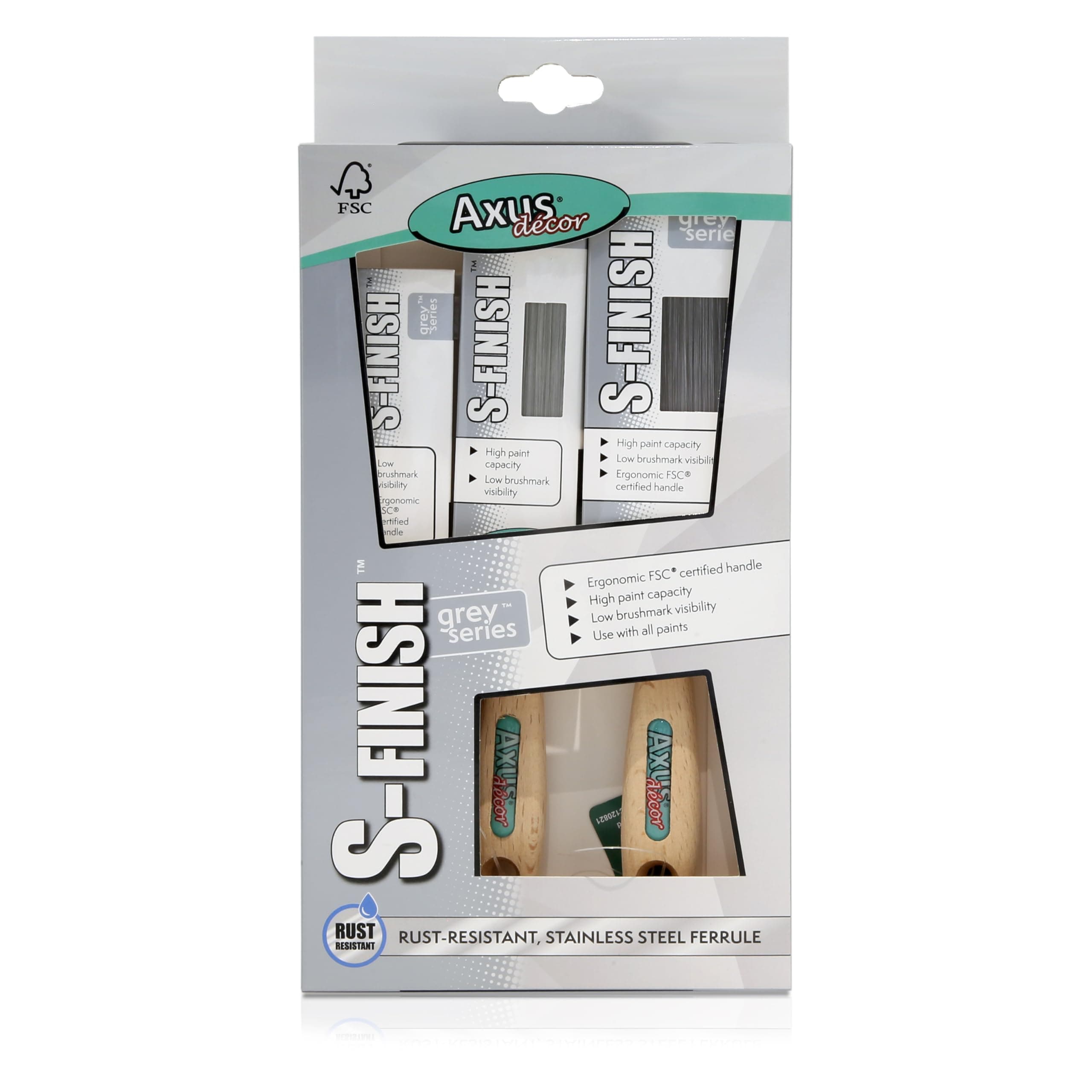 Immaculate Finish Brush Set - Grey