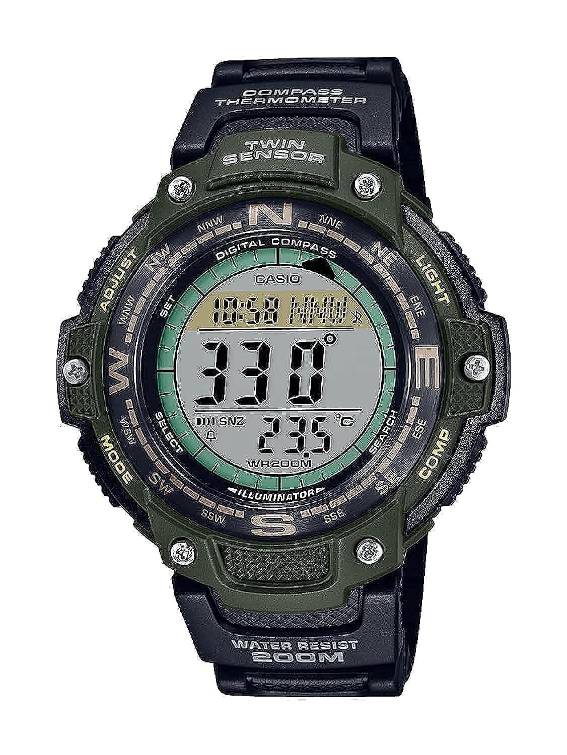 Casio Twin Sensor World Time 200M Water Resistant Digital Compass Watch