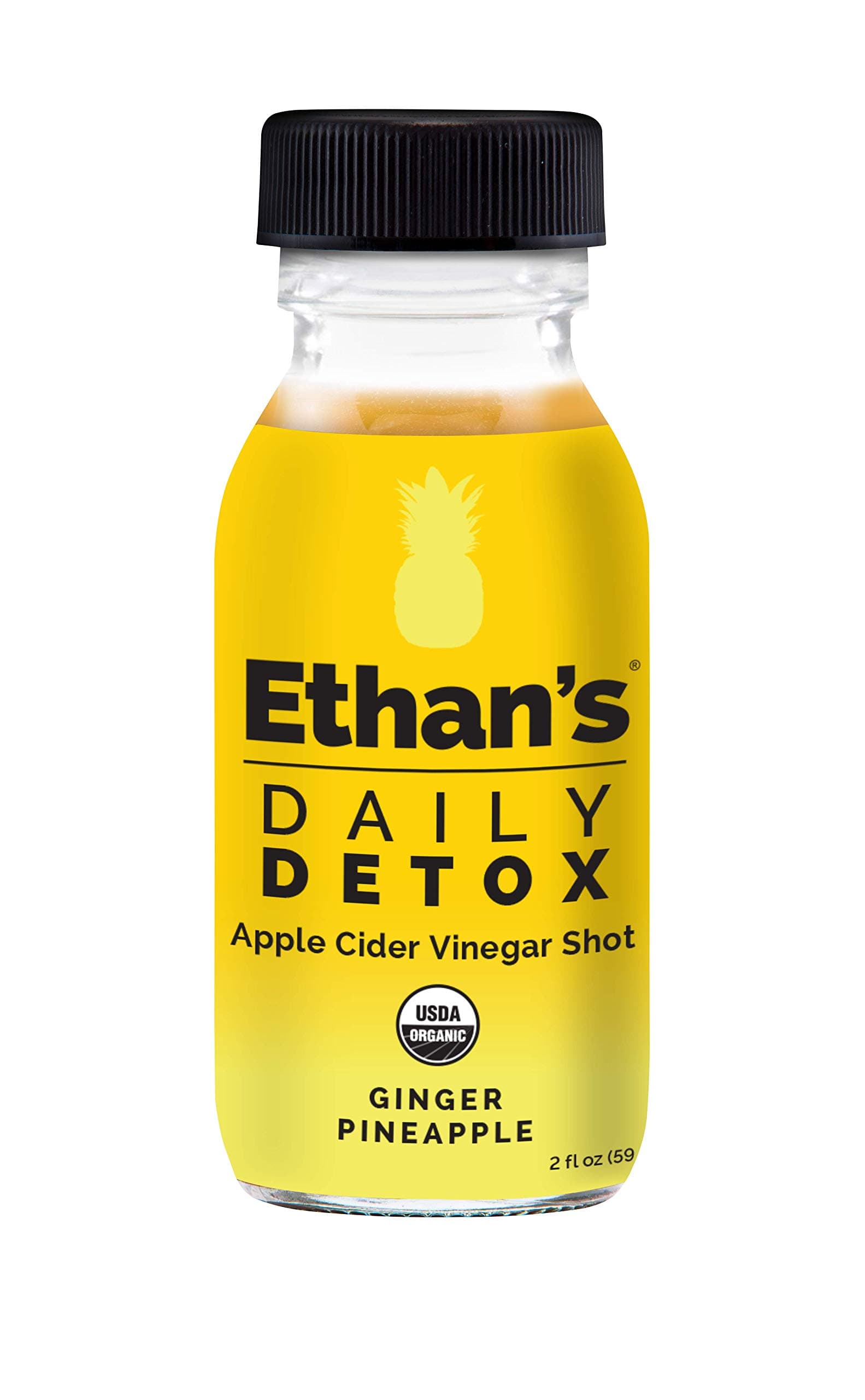 Ethans, Apple Cider Vinegar Shot Ginger Pineapple, 2 Fl Oz