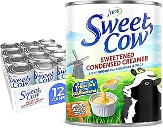 Sweet Cow Sweetened Condensed Milk Creamer (13.23 Oz, Pack of 12) Canned, Leche Condensada