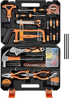 SOLUDE 182-Piece Home Repair Tool Set,Basic Tool Kit for Men Women Homeowner Starter,Household Tool Set with Case for Home Maintenance & DIY Project (182 pcs)
