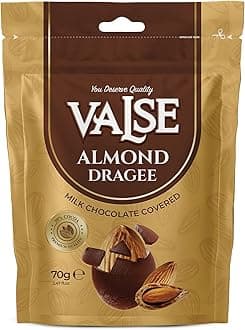 Chocolate Covered Almonds Dragee, Milk Chocolate Covered Freeze Dried Almonds...
