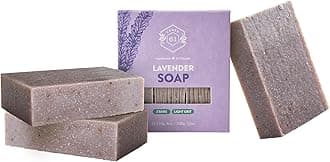 Crate 61 Lavender Soap 3 pack, 100% Vegan Cold Process, scented with premium essential oils, for men and women, face and body. ISO 9001 certified manufacturer