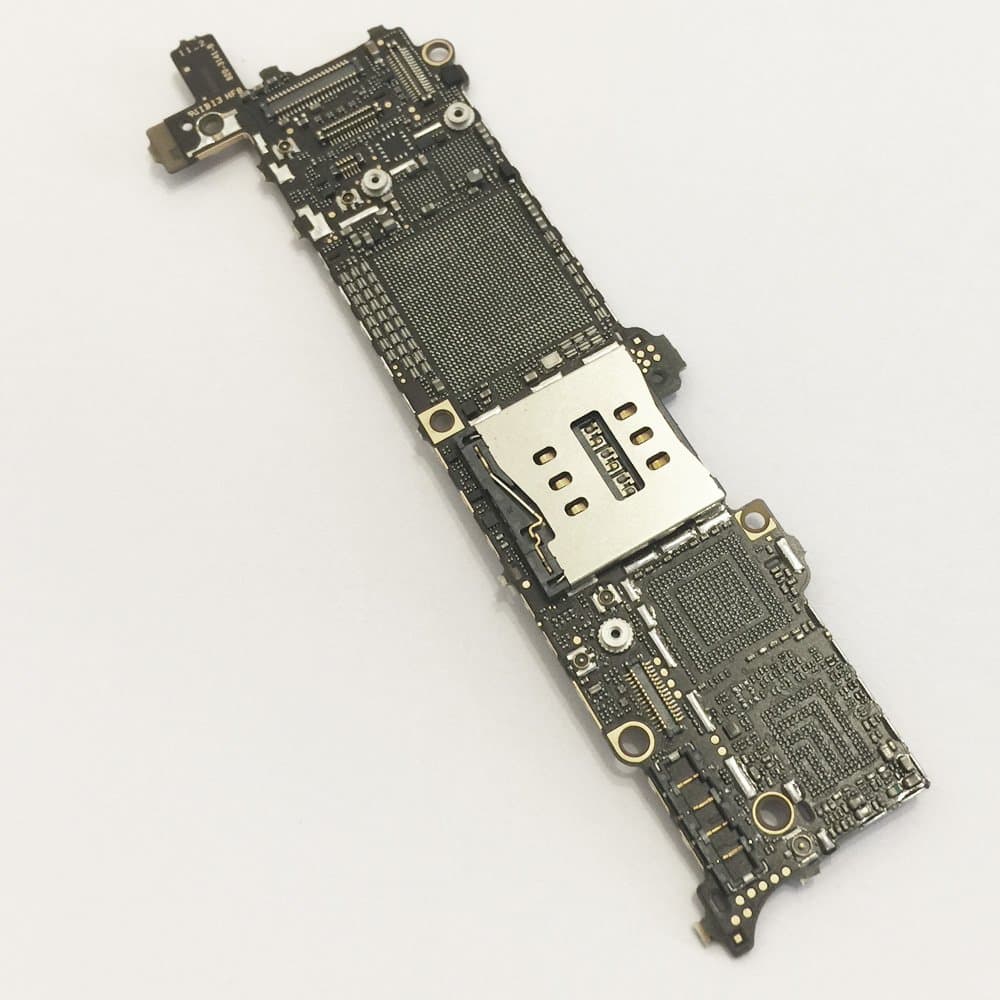Incomplete Motherboard Board without IC with Basic Component SIM Card Tray Fix Replacement Repair Parts for iPhone 5 5G