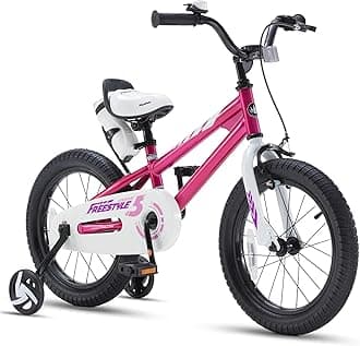 RoyalBaby Kids Bike Freestyle Classic & EZ Balance Pedal Switchable Bicycle, 12 14 16 18 Inch, 3-10 Years Toddler to Big Kids