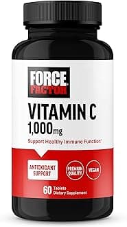 Vitamin C 1000mg Immune Support Supplement, Vitamin C Supplement Immunity Vitamins Plus Antioxidant Support, Premium Quality, Vegan, 60 Vitamin C Tablets