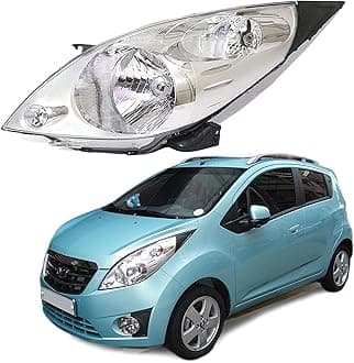 K D Headlight assembly for Chevrolet Beat (Left/Passenger Side) 2010-2014 Type 1