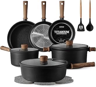 Carote Nonstick Pots and Pans Set, Cookware, 16 Pieces