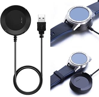 FitTurn Charger Compatible with ZTE Quartz Charger Replacement 3.3ft USB Charging Cable/Charging Base for ZTE Quartz Smartwatch (Black)